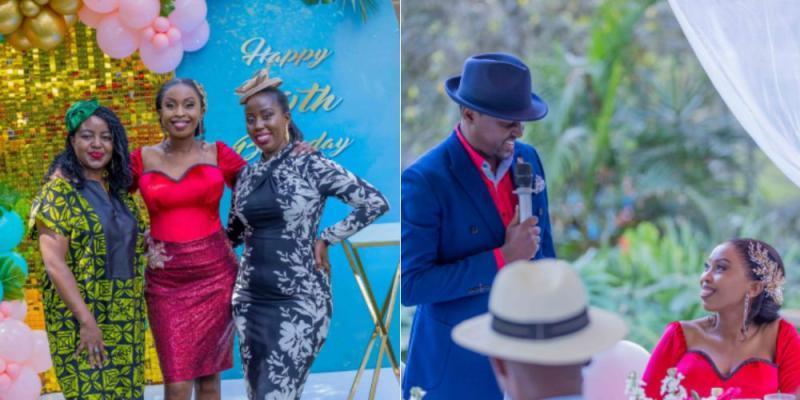 Pauline Njoroge with friends during her 40th birthday.